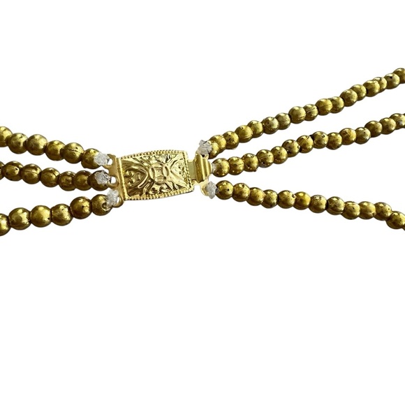 Ancient Egyptian Revival Beaded Scarab Collar
Necklace Handmade Statement Piece - Picture 9 of 9